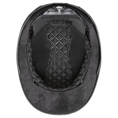 UVEX SUXXEED Diamond Riding Helmet Interior - Black Equestrian Safety Gear