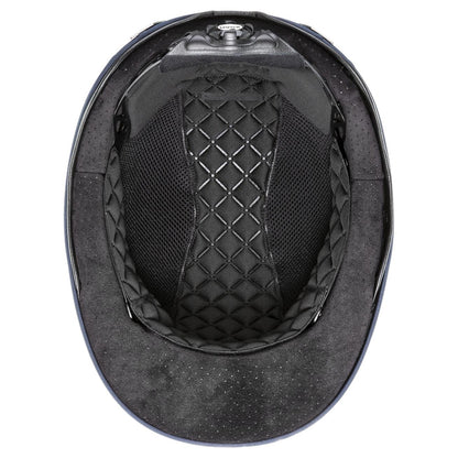 Uvex Suxxeed Diamond Riding Helmet Interior View - Navy-Rose Horse Riding Safety Gear