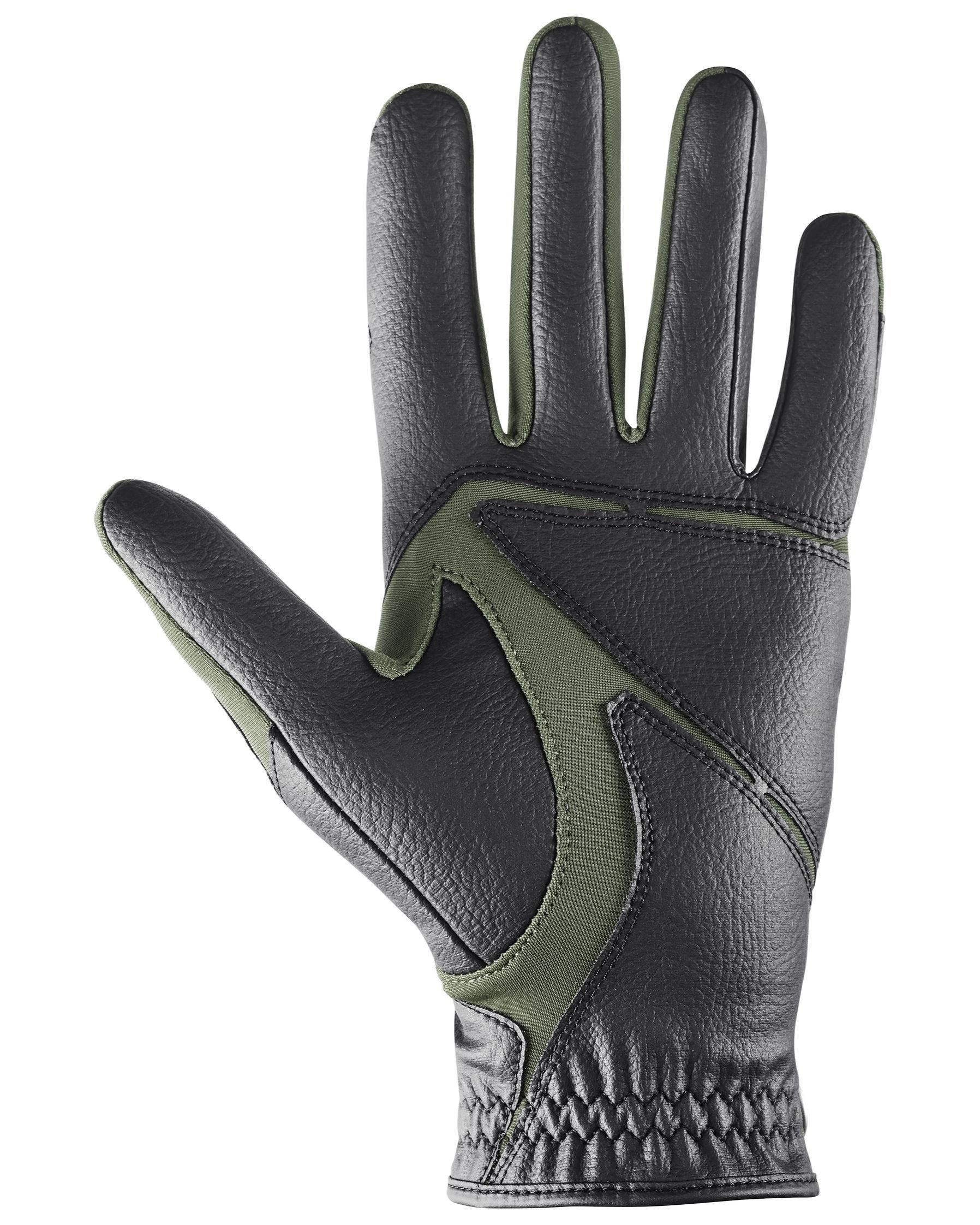 UVEX VENTRAXION PLUS Black Olive Riding Glove - Comfortable, touchscreen compatible equestrian glove