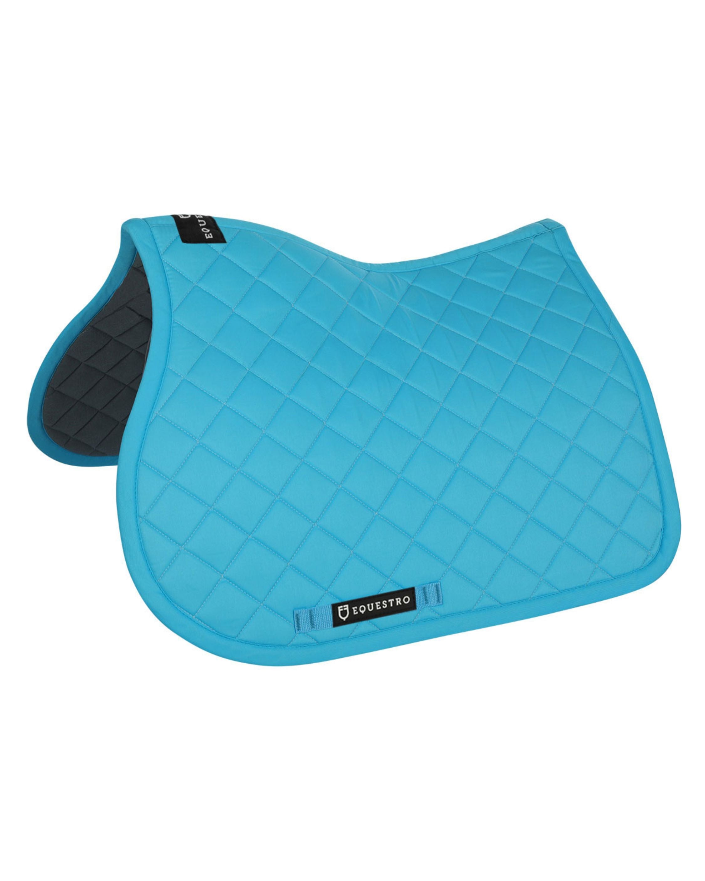 Equestro Cotton Jumping Saddle Pad Turquoise