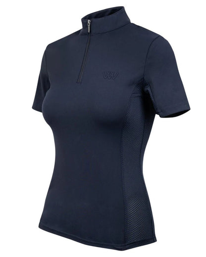 Woof Wear Navy Short Sleeve Tech Riding Shirt | Women's Riding Apparel