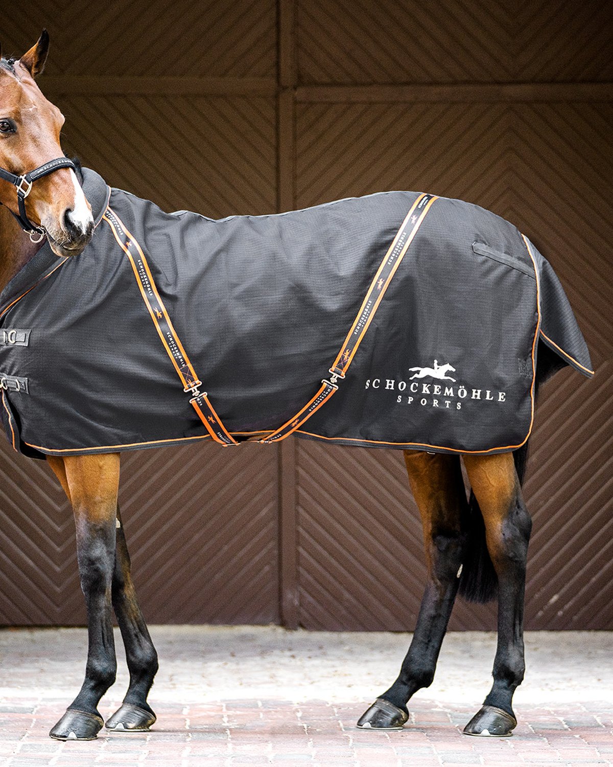 SCHOCKEMOHLE Stable Rug New Summertime Graphite on Horse - Equestrian Blanket - Horse Rug