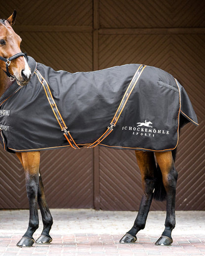 SCHOCKEMOHLE Stable Rug New Summertime Graphite on Horse - Equestrian Blanket - Horse Rug