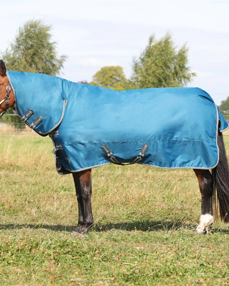 StormX Empra 300 Blue Horse Turnout Rug - Waterproof Blanket from Equiflair