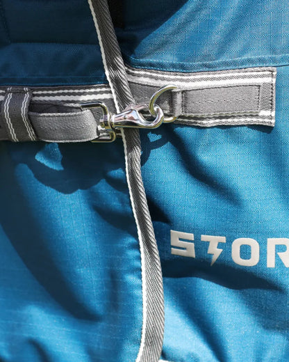 StormX Empra 300 Combi Horse Turnout Rug - Blue, waterproof, adjustable straps