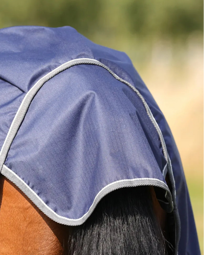 STORMX EMPRA 100 Combi Turnout Rug - Navy - Horse Rug with Neck Cover