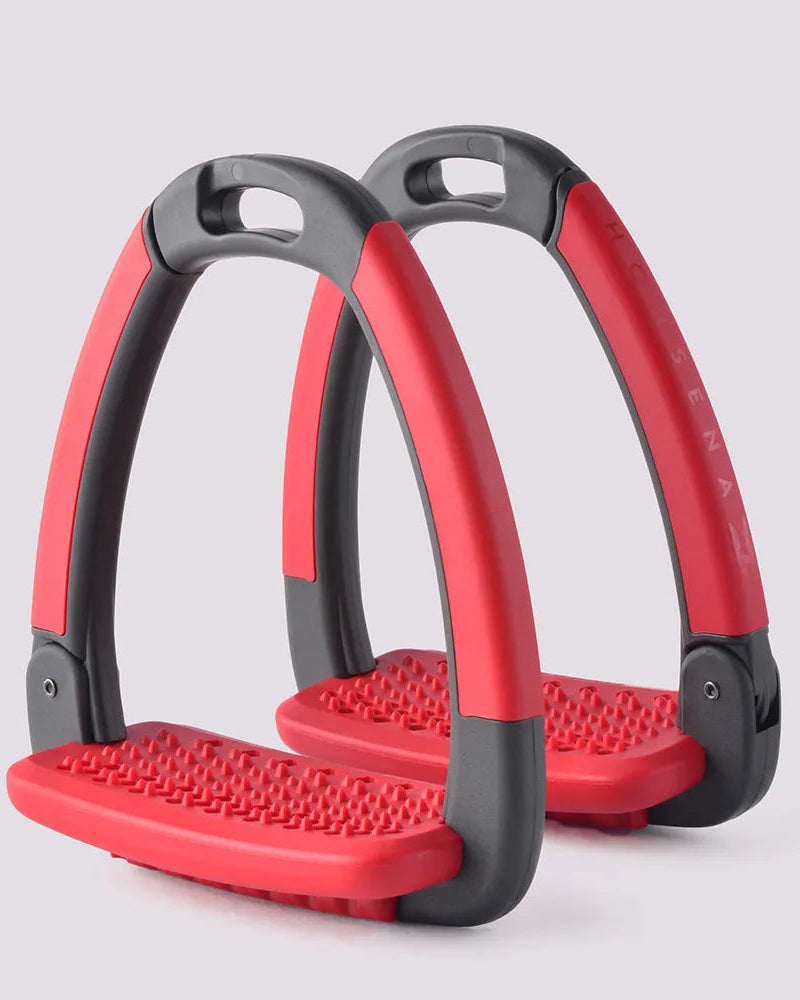 Horsena Swap Stirrup Extra Tread Pad Set of 2 Deep Red