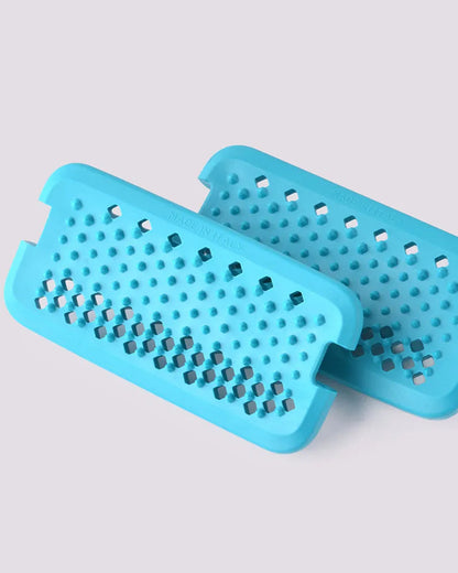 Horsena Swap Stirrup Tread Pads - Tiffany Blue - Made in Italy