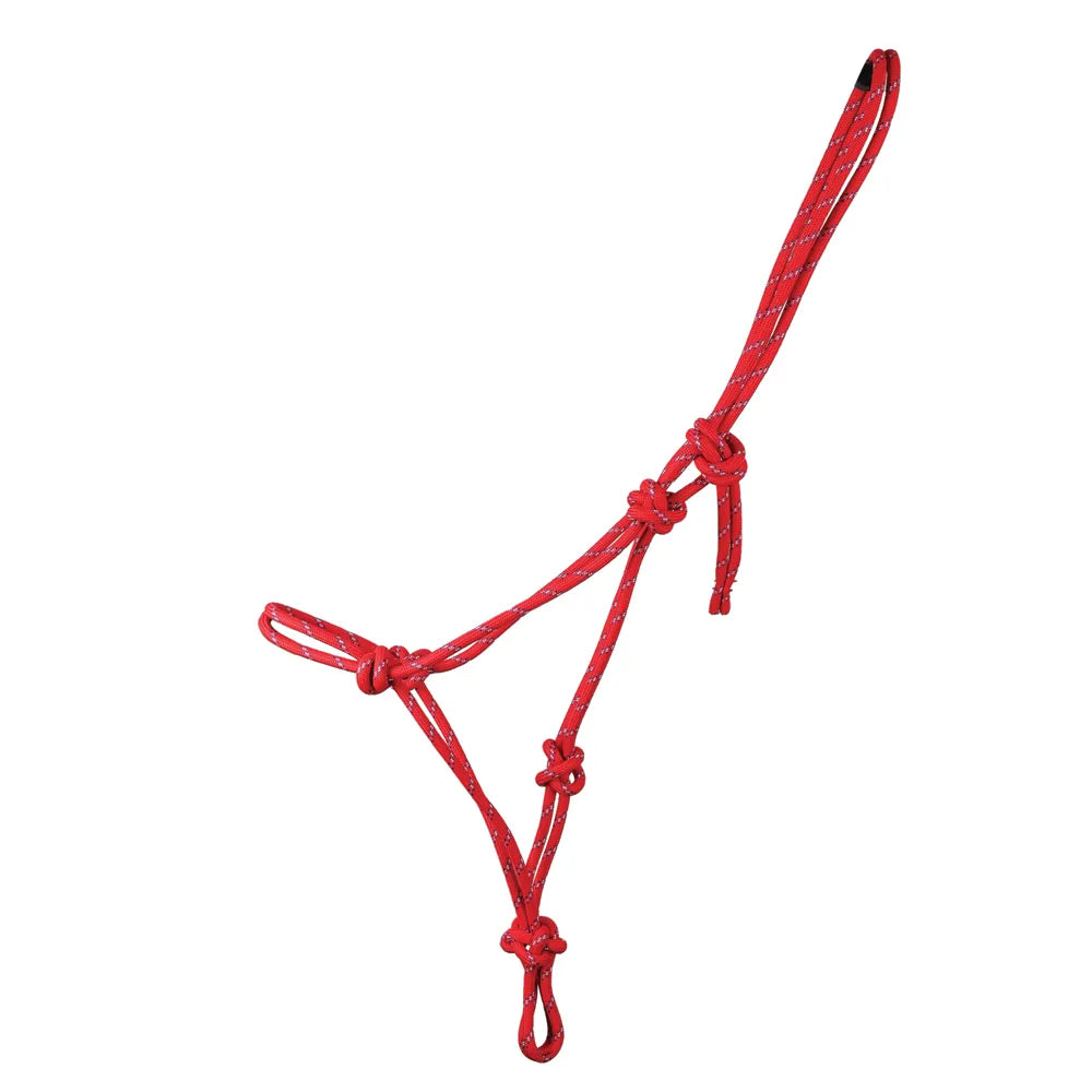 Hy Equestrian Rope Halter - Red - Headcollar Horse location-31143526467-outofstock Cob/Full