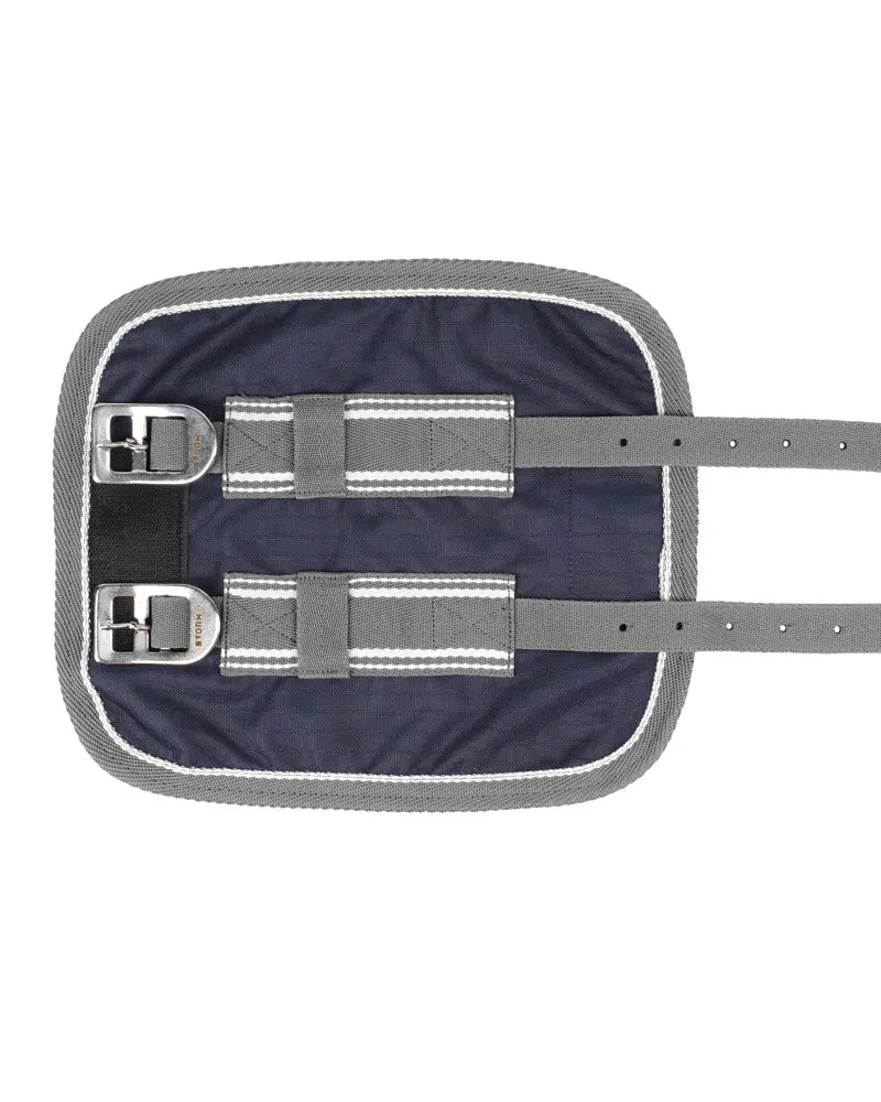 StormX Navy Horse Rug Chest Extender with Buckles for Broader Horses - Equiflair