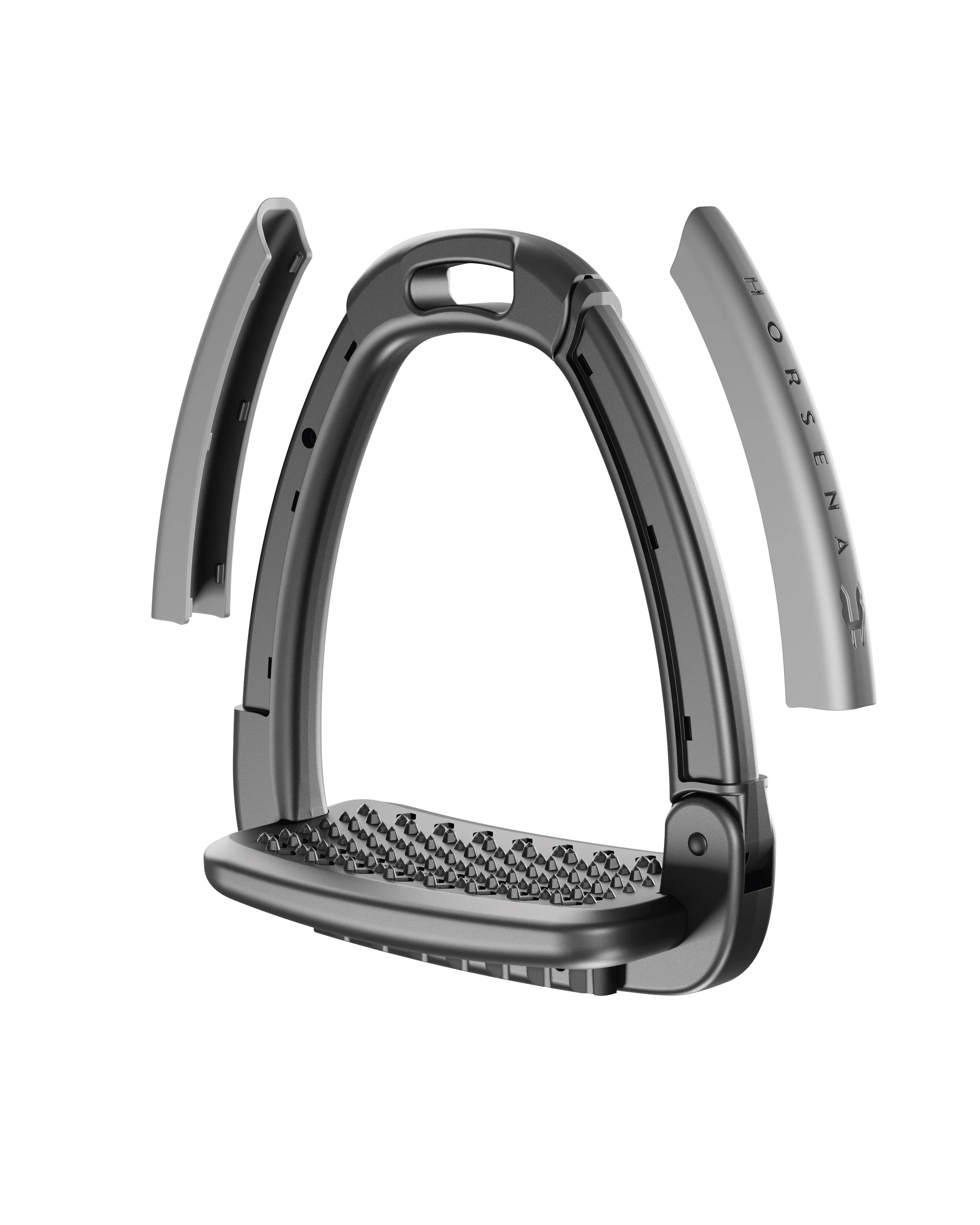 Horsena Swap Stirrup Extra Covers Set of 4 Pewter Grey