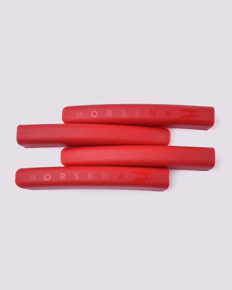 Horsena Swap Stirrup Extra Covers Set of 4 Deep Red