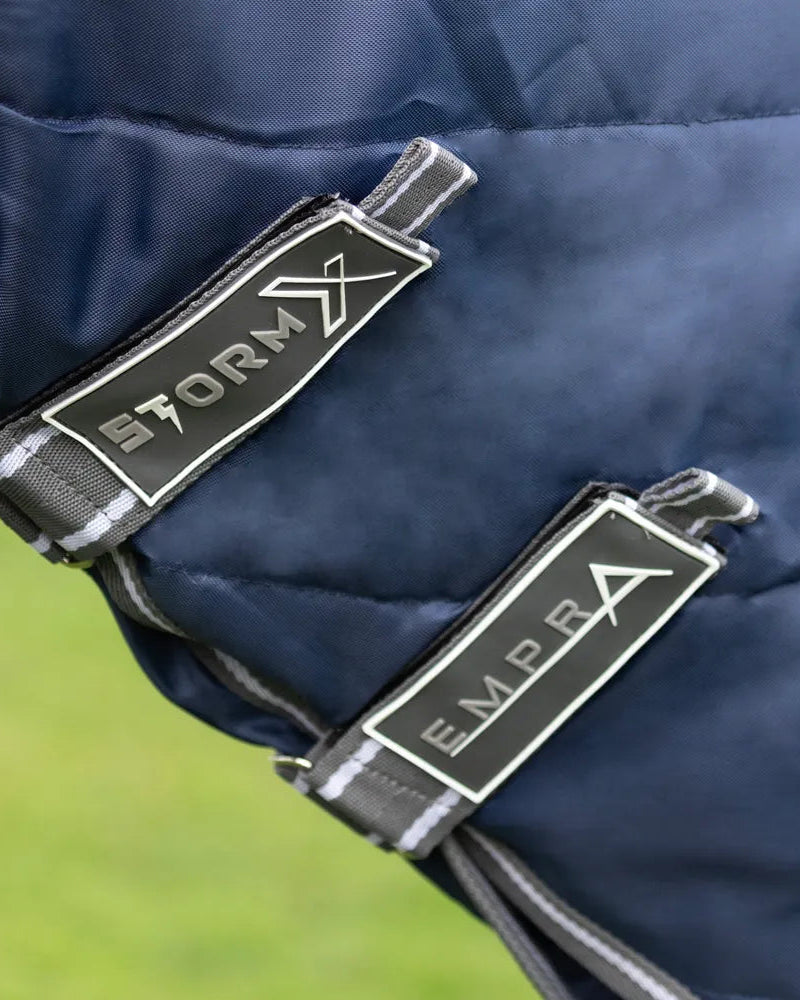StormX Empra 100g Stable Rug Navy Horse Equiflair - Lightweight Horse Rug with Contour Neck Cover