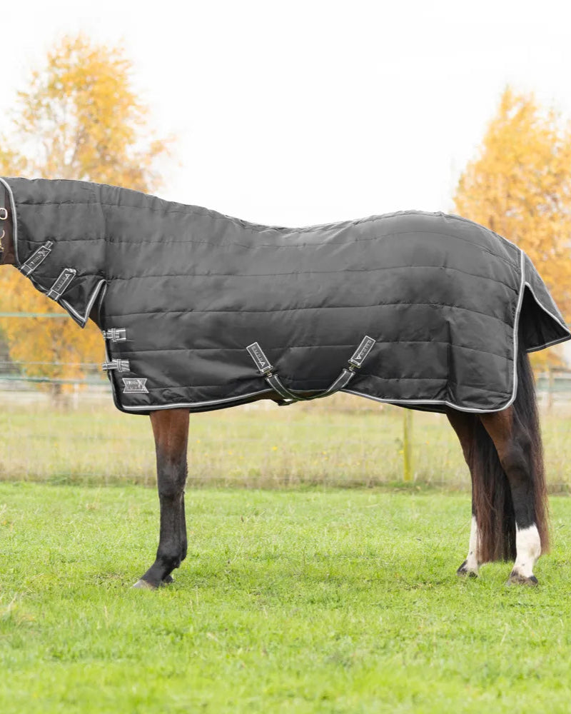 STORMX EMPRA 200 Combi Stable Rug - Black | Mid Weight Horse Rug with Neck Cover for Warmth and Protection