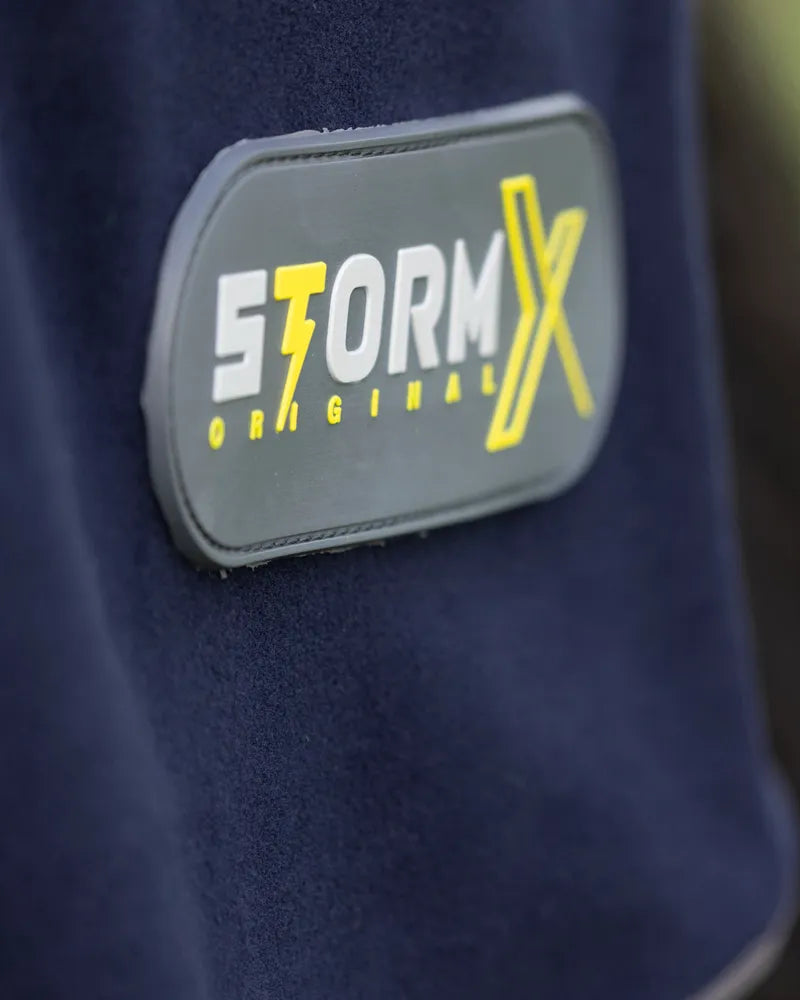 STORMX Fleece Exercise Sheet - Navy/Grey | Equiflair Horse Riding Gear