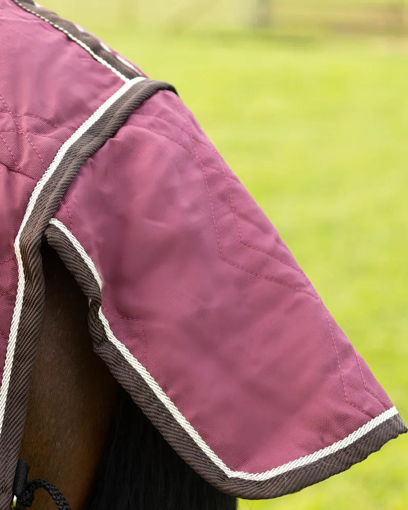 Burgundy StormX Horse Show Rug by Equiflair: Luxury, Faux Fur Lined for Warmth and Comfort - Shop Now!