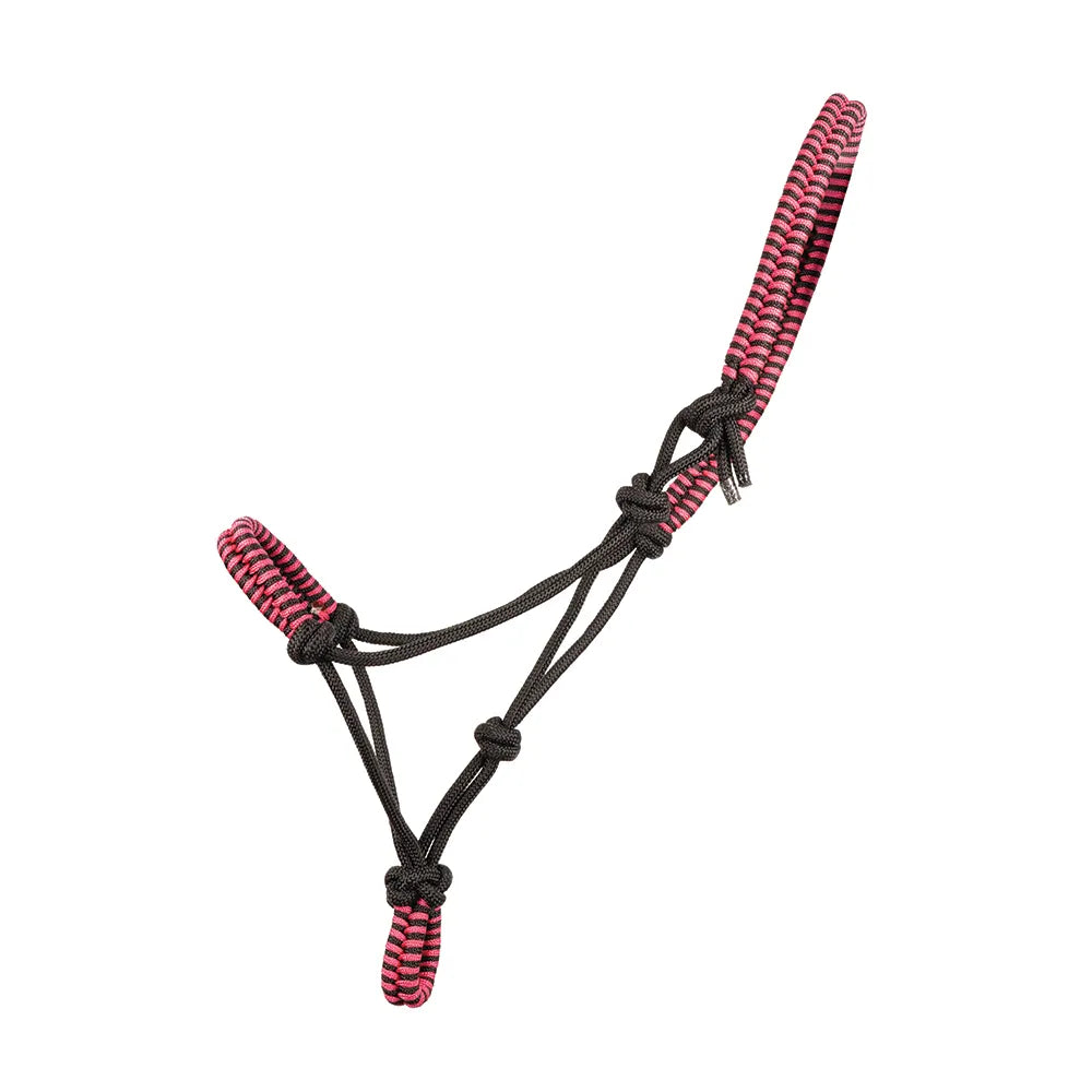 Hy Equestrian Double Braid Rope Halter - Pink - Headcollar Horse location-31143526467-outofstock Cob/Full