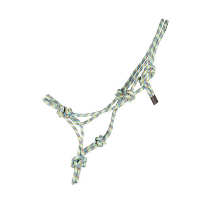 Hy Equestrian Rope Halter - Thick - Green Multi - Headcollar Horse location-31143526467-outofstock Cob/Full