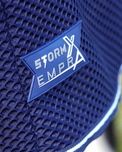 STORMX EMPRA AirFlex 3D Rug - Navy horse rug detail. Equine comfort and ventilation. High performance horse rug.