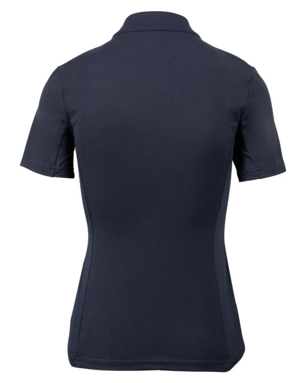 Navy Short Sleeve Tech Riding Shirt: Breathable Mesh, Performance Apparel