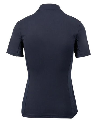 Navy Short Sleeve Tech Riding Shirt: Breathable Mesh, Performance Apparel
