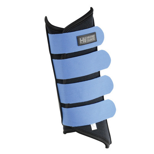 Hy Armoured Guard Neoprene Brushing Boots - Black/Palace Blue