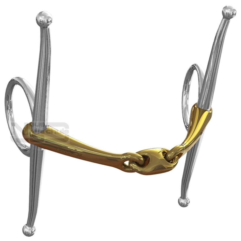 Neue Schule Tranz Angled Lozenge Full Cheek Horse Bit - Equiflair - directional control, safer for young horses