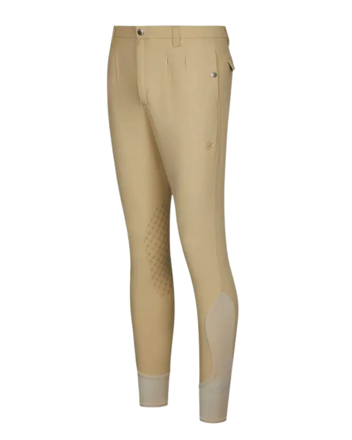 LeMieux Men's Beige Pleated Riding Breeches - Elite Classic Style, Stretch Fit, Equestrian Apparel