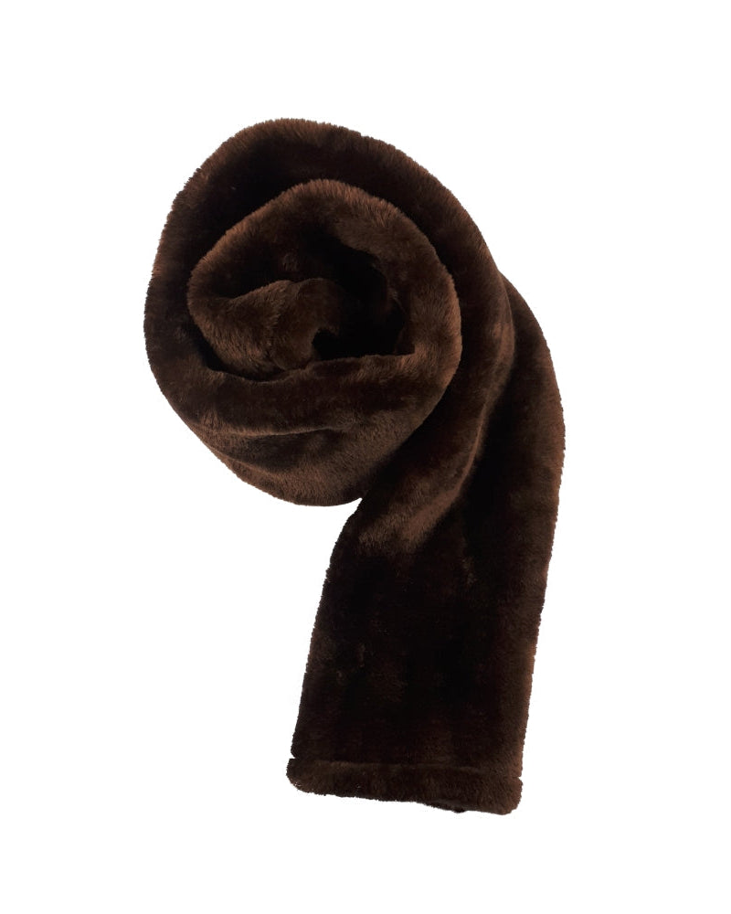 Brown Faux Fur Horse Girth Sleeve - Equiflair C314 - Soft & Comfortable