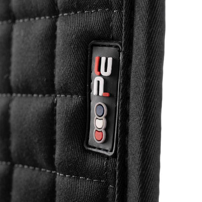Premier Equine Close Contact Black GP/Jump Saddle Pad - Cotton Quilted Design