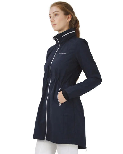 Hy Equestrian Synergy Long Rain Jacket Navy