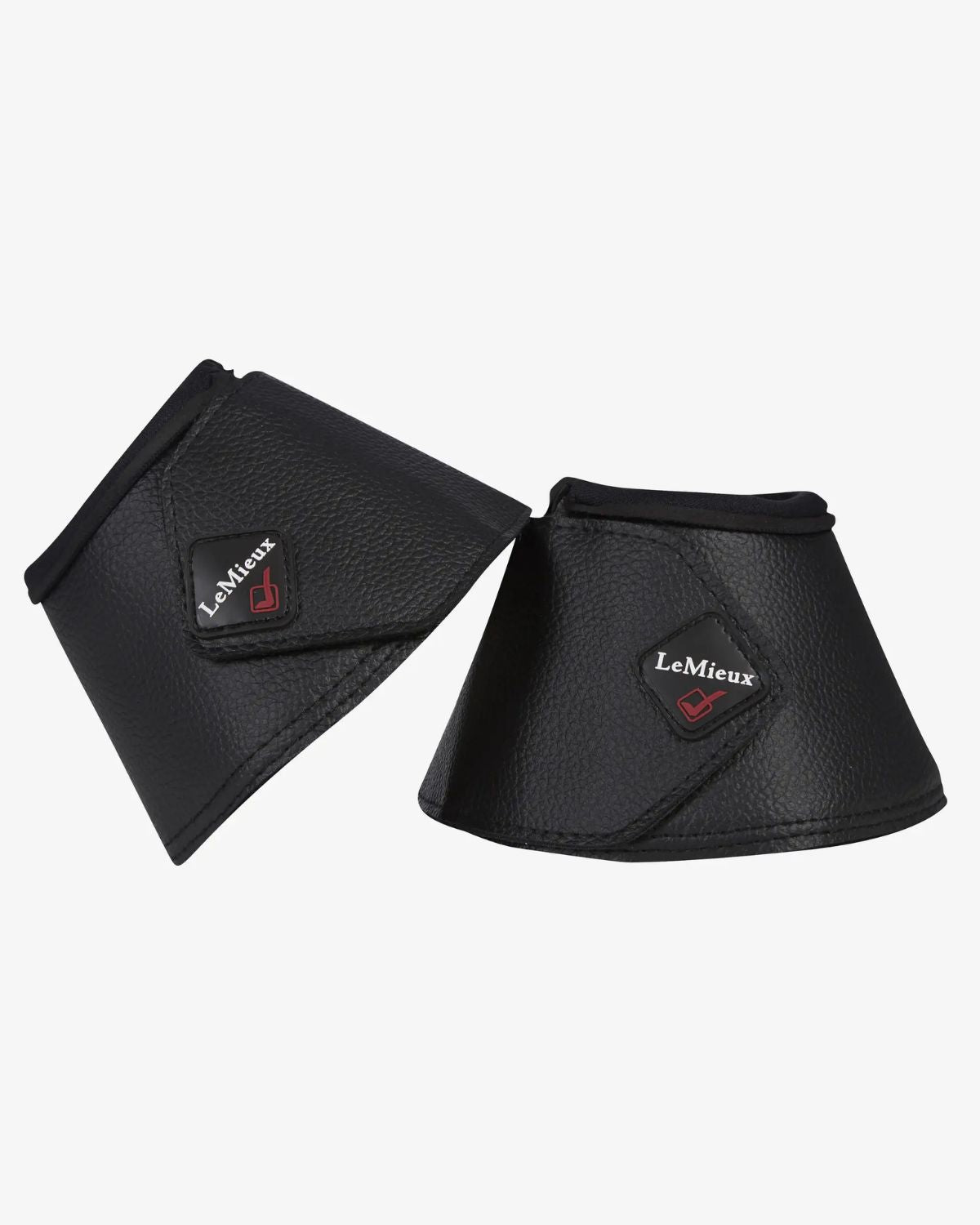 LeMieux WrapRound Leather Over Reach Boots Black