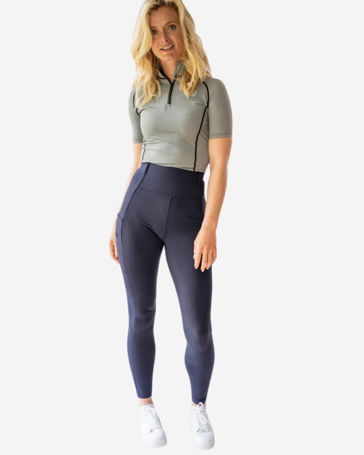 Woof Wear Original Riding Tights Full Seat Navy