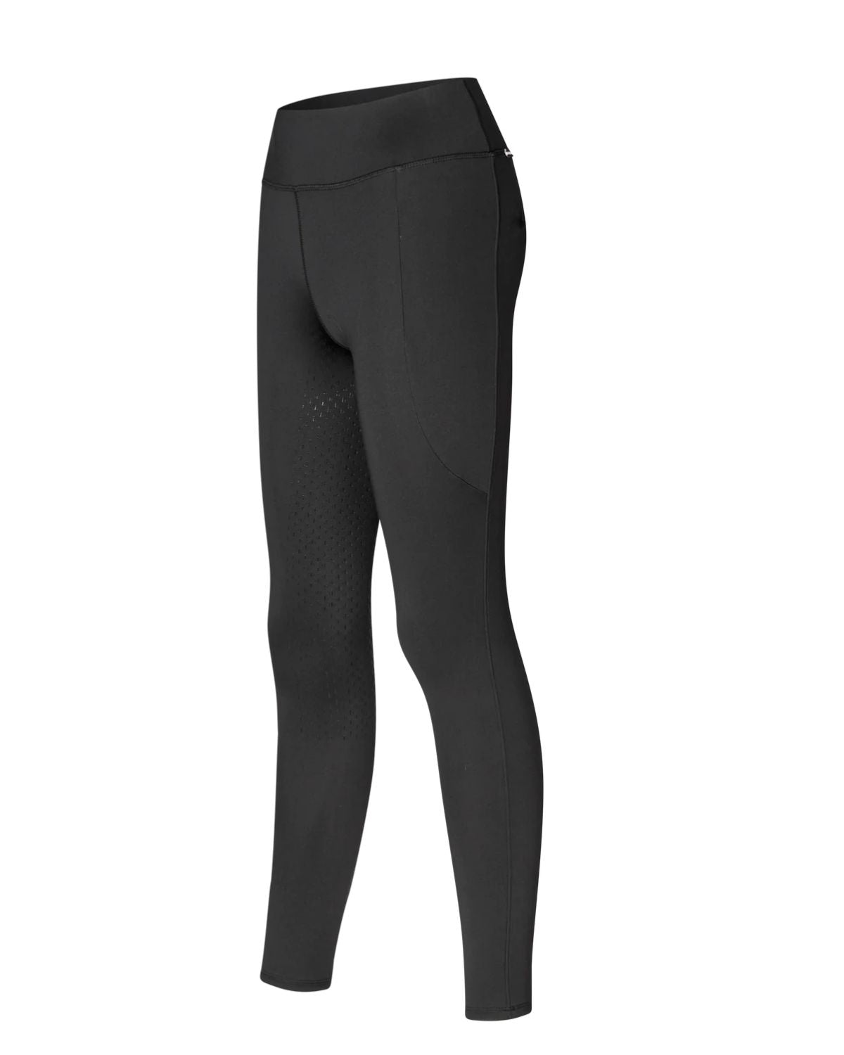 KINGSLAND KLVIDEL Black Full-Grip Riding Tights: Ladies Equestrian Leggings with Glitter Details - Shop Now at Equiflair!