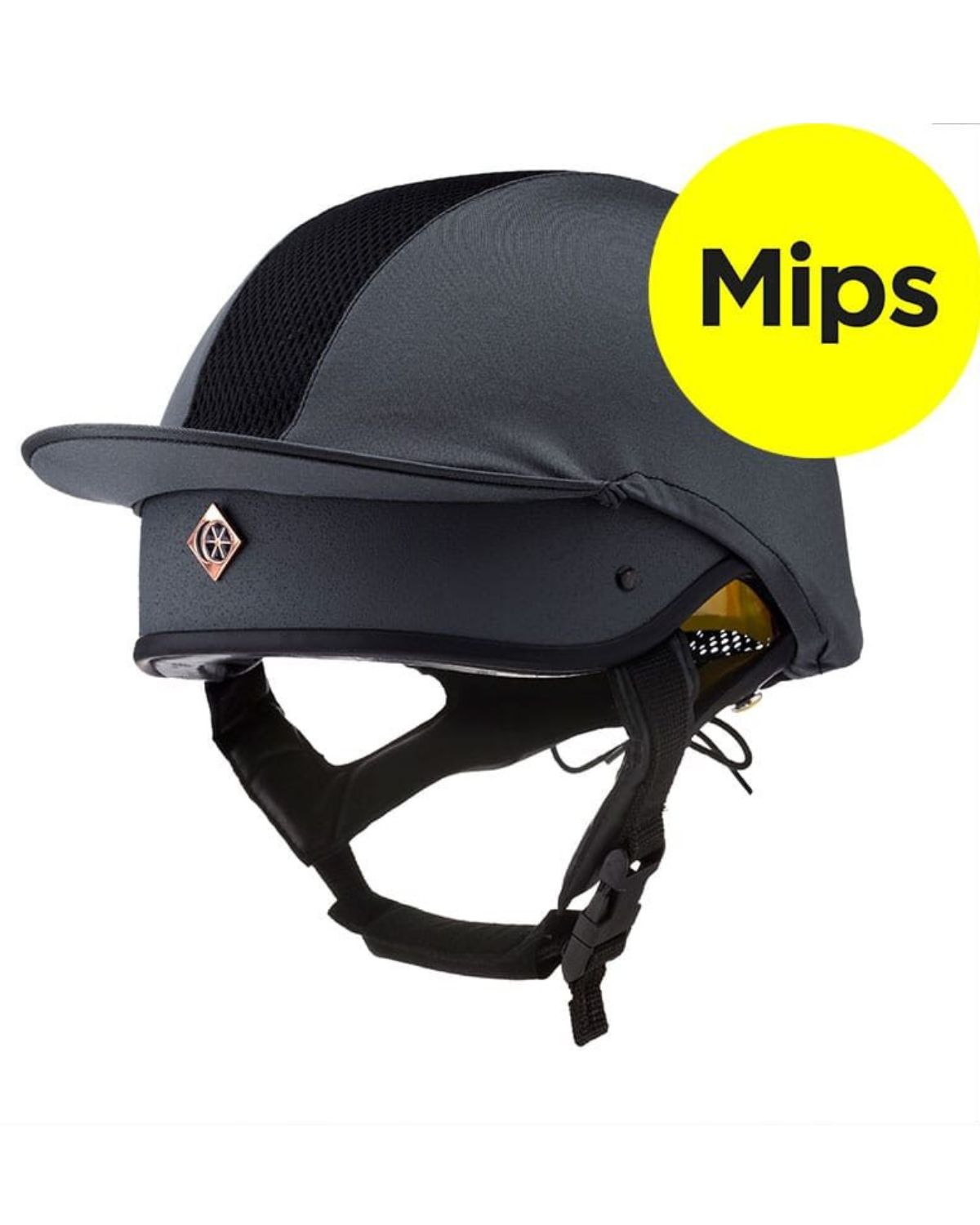 Charles Owen Esme MS1 Pro Riding Helmet Graphite Rose Gold - MIPS Equestrian Safety Gear
