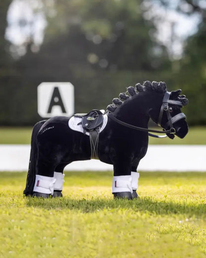 LeMieux Toy Pony Saddle Black - Miniature equestrian saddle for toy horse play, realistic design. Ideal gift for young riders. #equestrian #toys