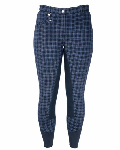 Hy Equestrian Harby Ladies Breeches - Navy Check