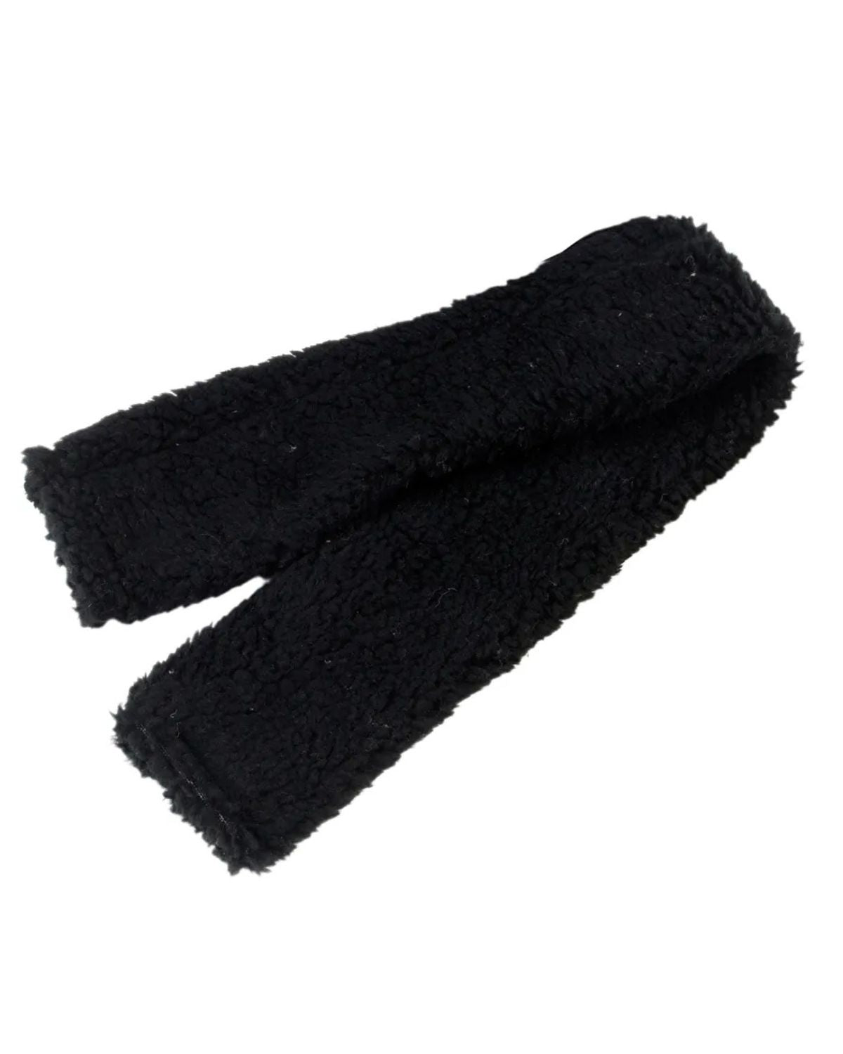 Hy Equestrian Fur Fabric Girth Sleeve Black
