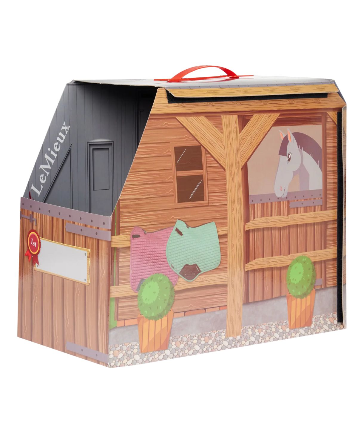 LEMIEUX Toy Pony Reversible Carry Case: Stable & Lorry Design for Kids | Equiflair