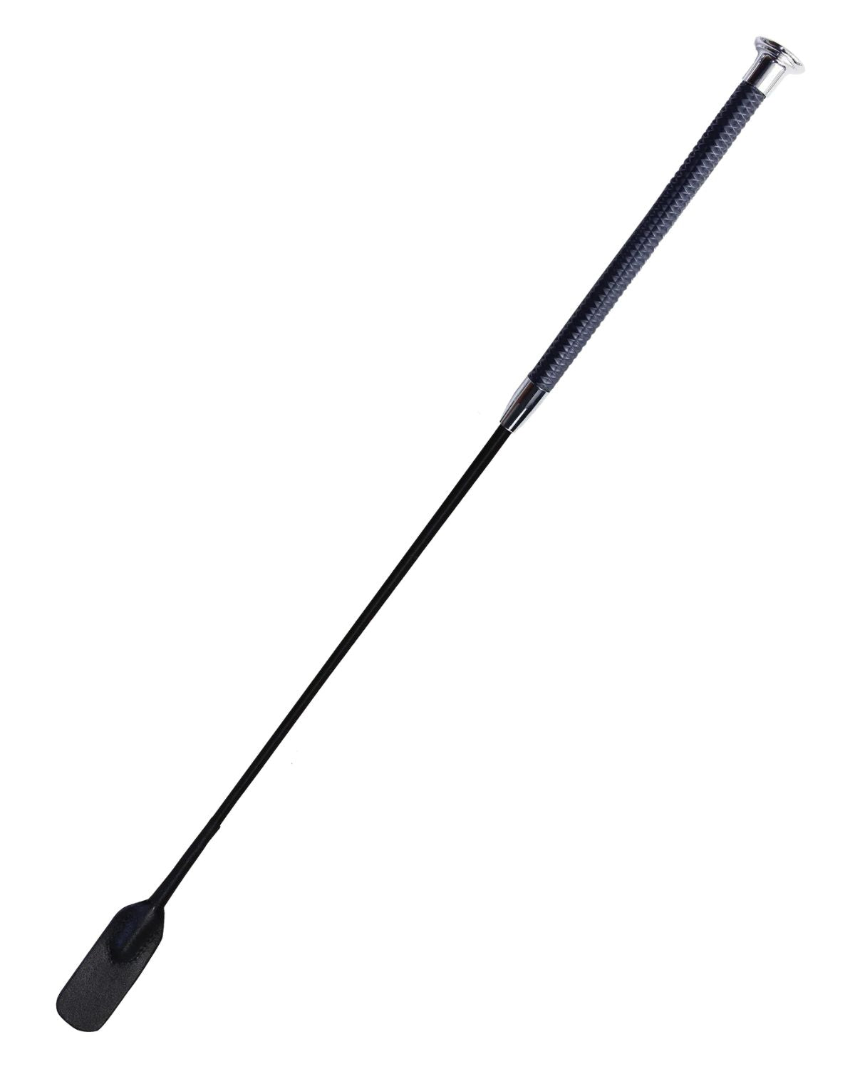 Woof Wear Navy & Silver Riding Whip 60cm - Horse Whip for Training & Competition
