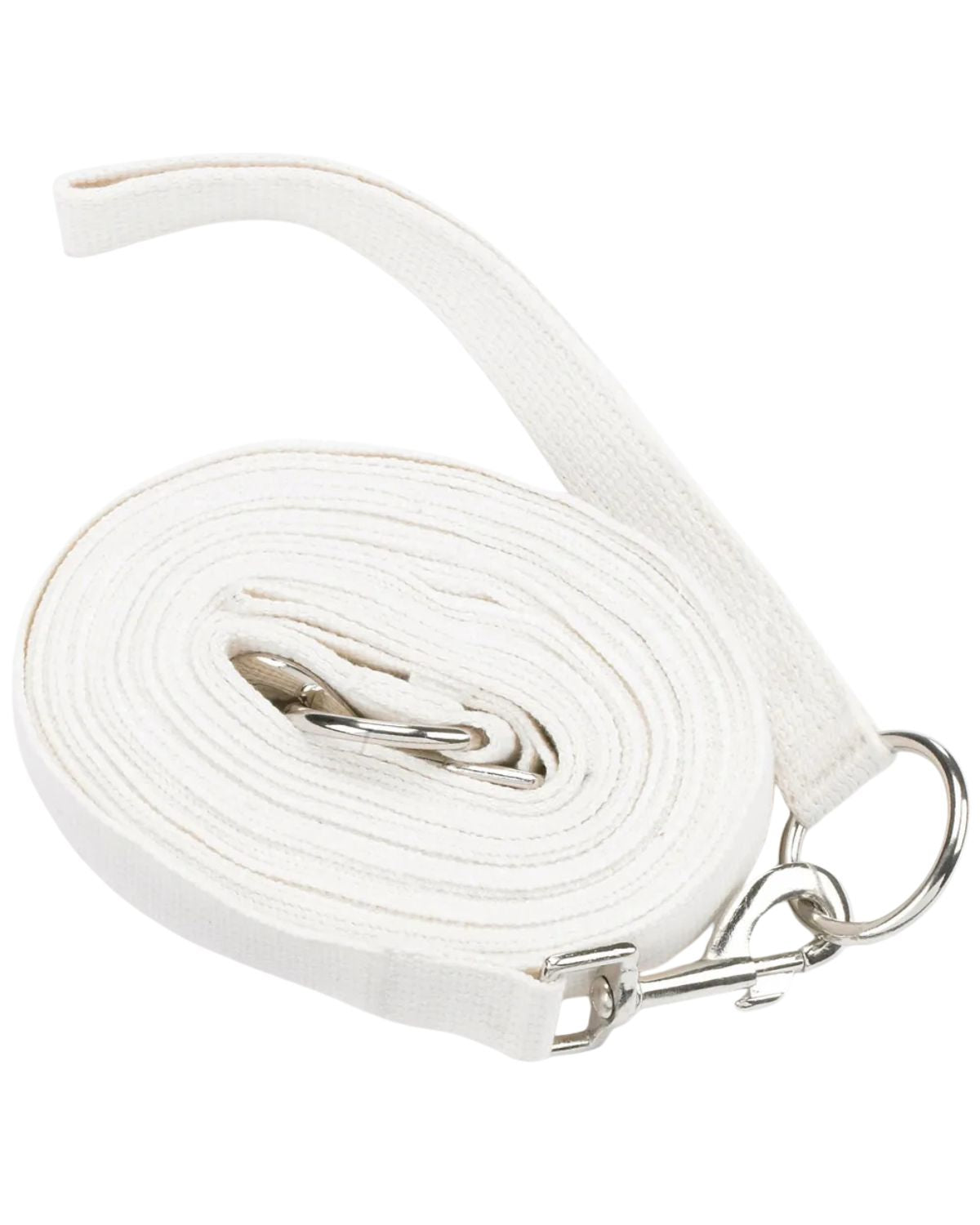 Hy Equestrian Draw Reins with Clips - White