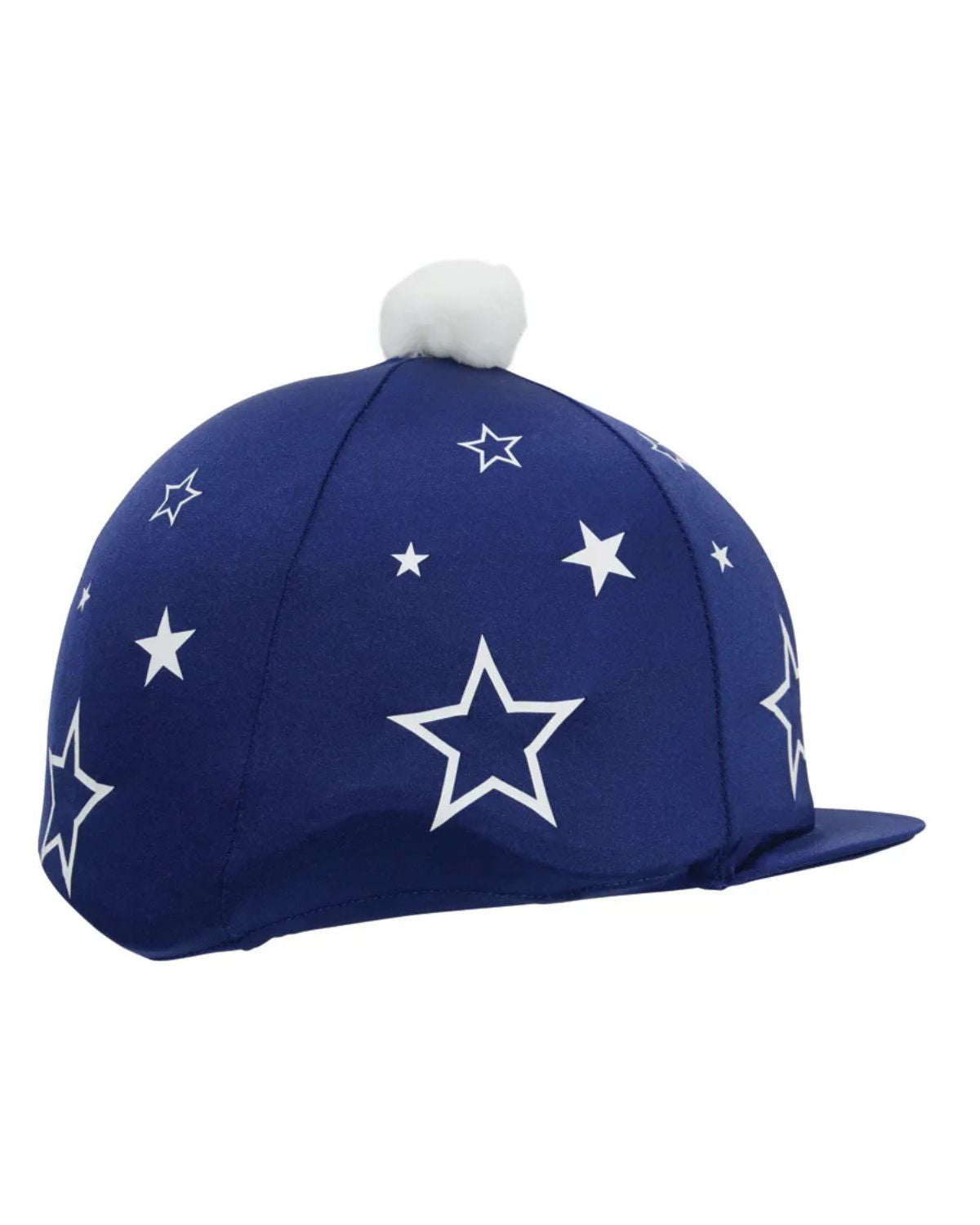 Hy Equestrian Super Starz Hat Cover Navy/White