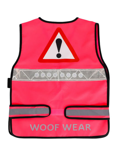 Woof Wear LED Hi-Vis Riding Vest Pink
