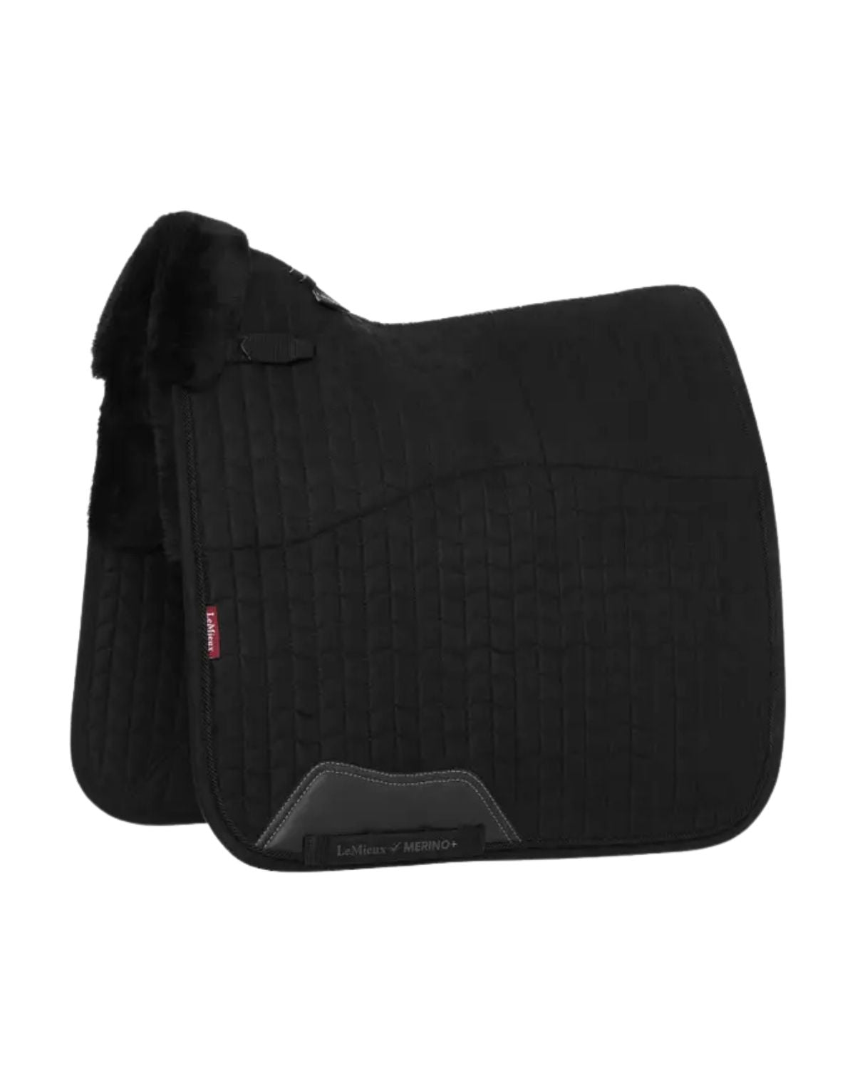 LeMieux Merino+ Half Lined Suede Dressage Square Black/Black