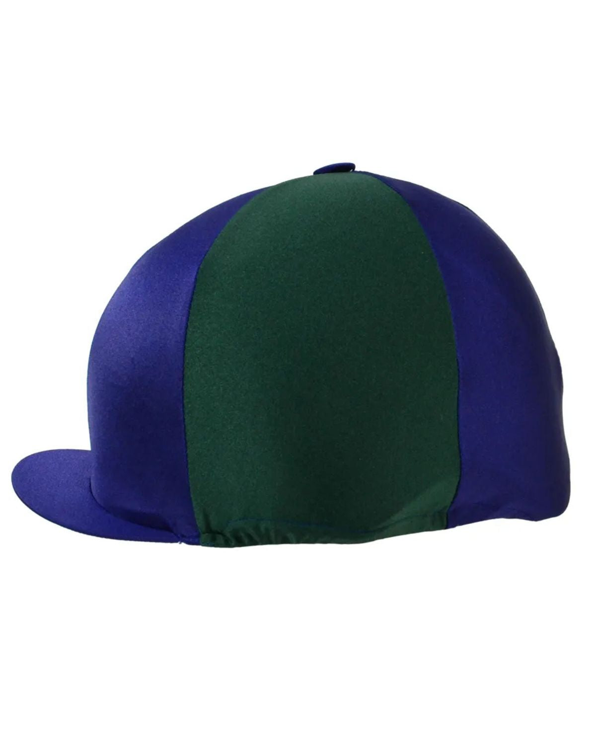 Hy Equestrian Two Tone Hat Cover Navy/Bottle Green