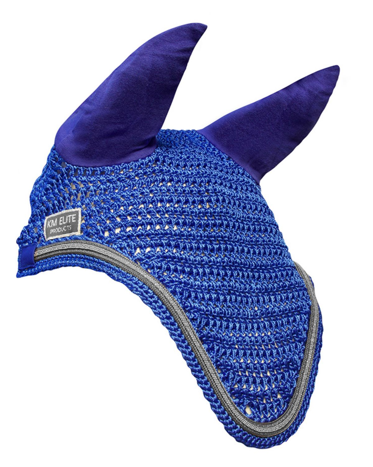 KM Elite Fly Veil Royal Blue/Silver Trim