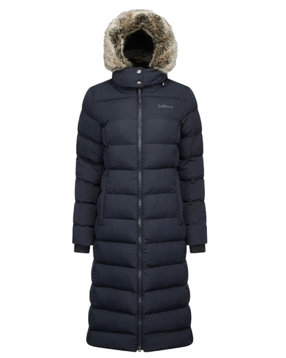 LeMieux Harper Navy Longline Puffer Coat with Faux Fur Hood | Women's Winter Fashion