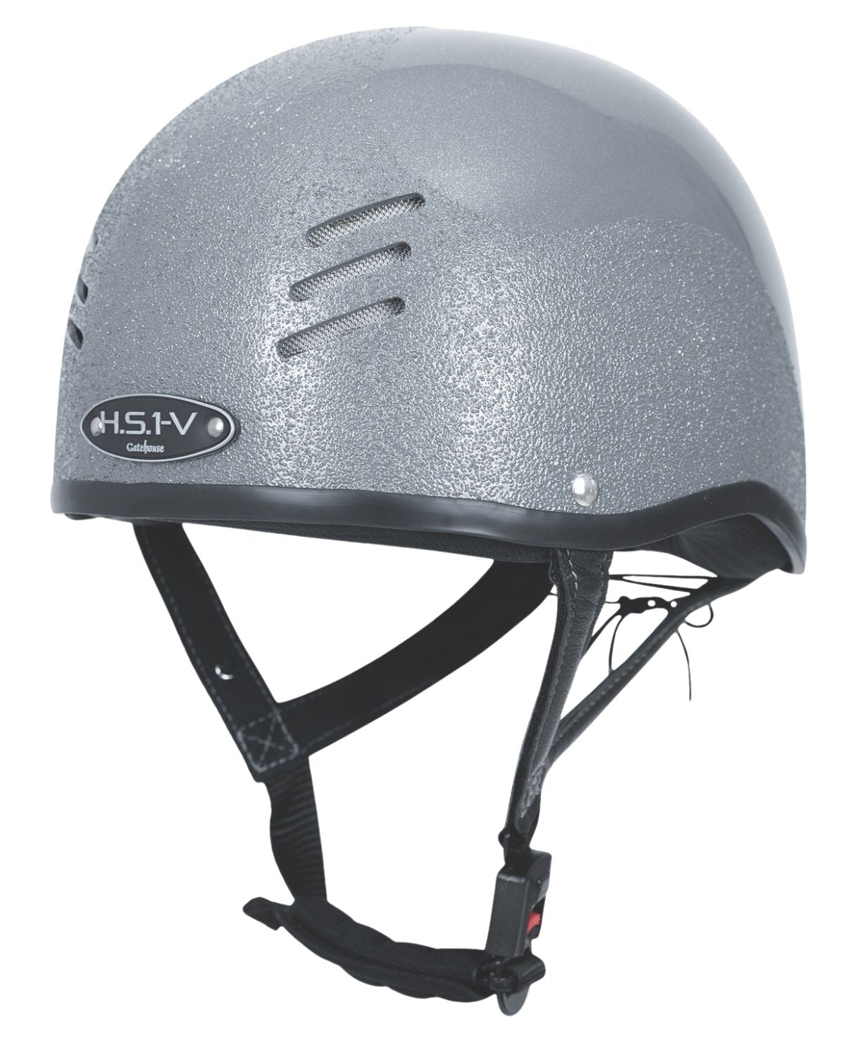 Gatehouse HS1-V Vented Riding Helmet - Grey Skull Cap for Equestrian Sports
