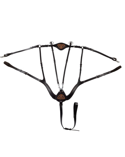 Acavallo Anatomical 5-Point Breastplate Dark Brown
