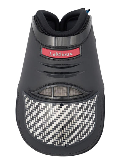 LeMieux Exo-Flex Fetlock Boot Black/Silver: Horse Riding Protective Gear with Carbon Strike Guards and ACF Foam for Superior Protection